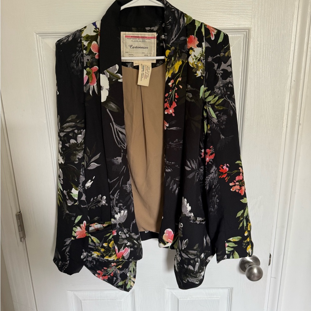 Cartonnier by Anthropologie Floral Blazer